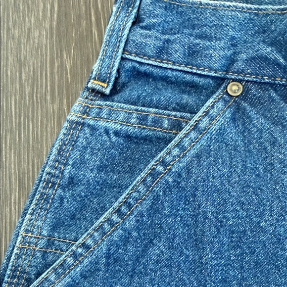 Carhartt Men's Relaxed Fit Blue Jeans double front heavyweight denim - Picture 4 of 11